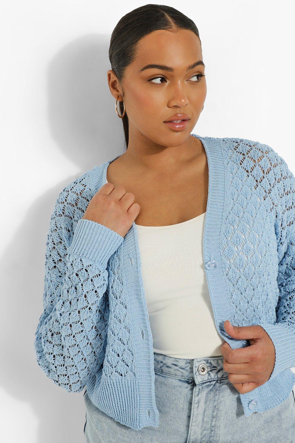 Pointelle 2025 cropped cardigan